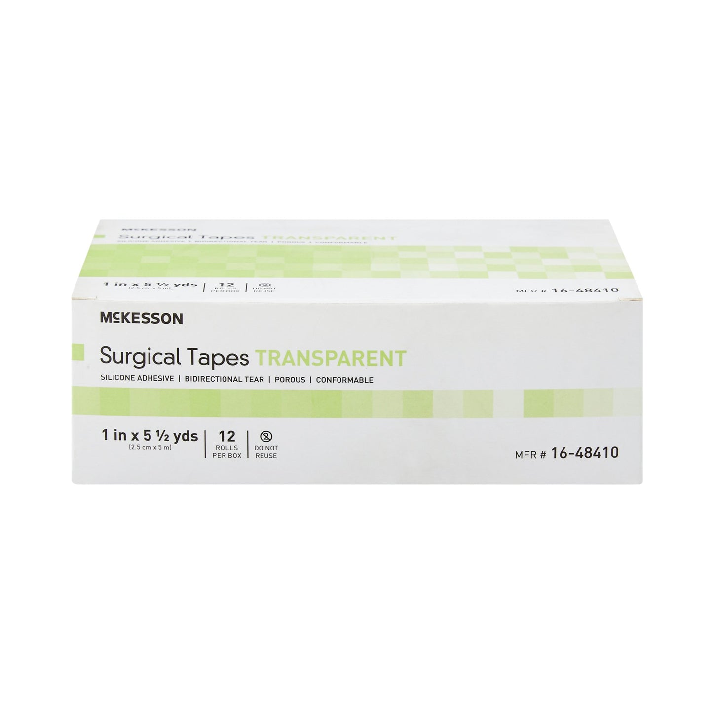 TAPE, SIL ADHSV TRANSP PLAS LF1"X5.5YDS (12RL/BX 10BX/CS)