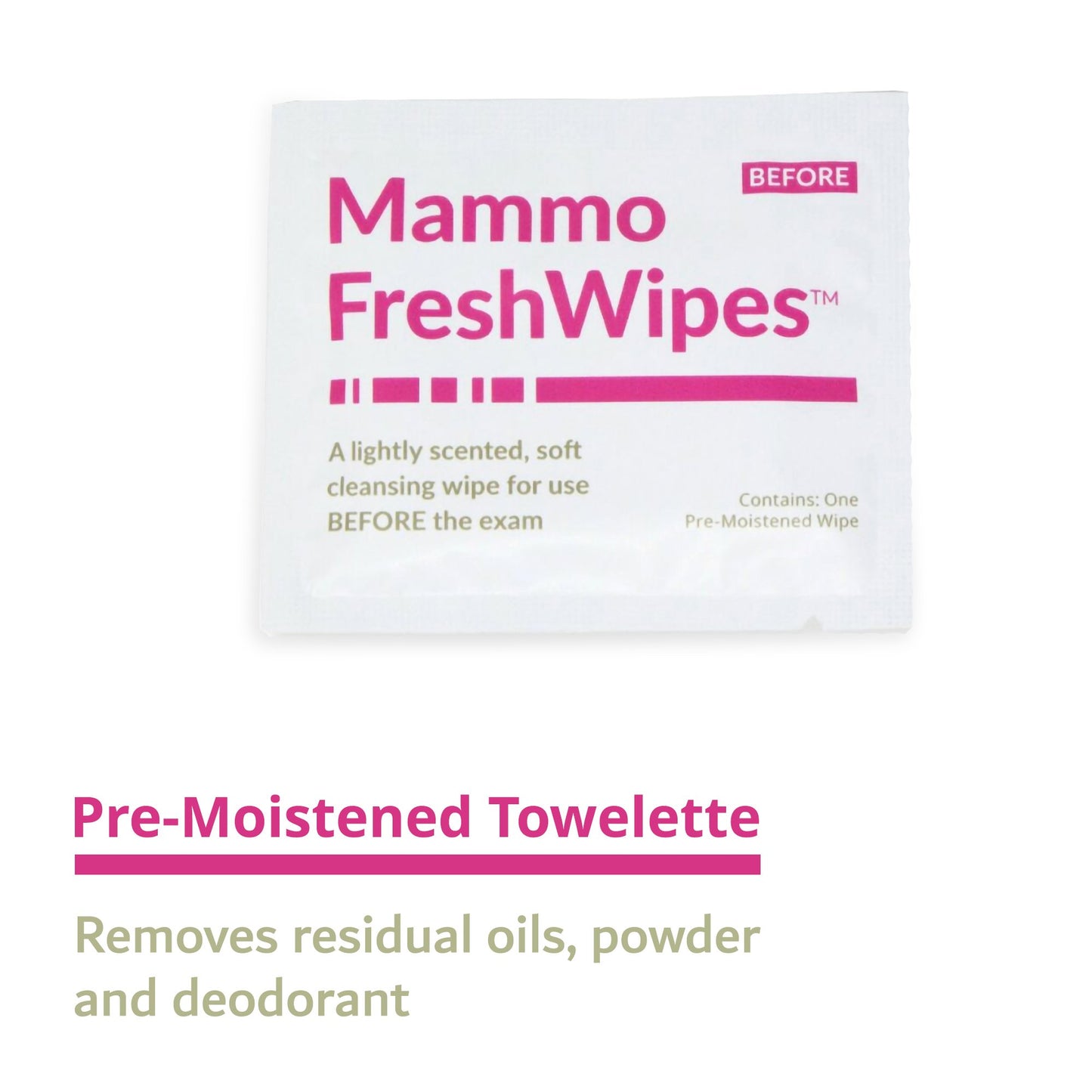 WIPE, WET SKIN MAMMOGRAPHY PATIENT (50/BX 10BX/CS)