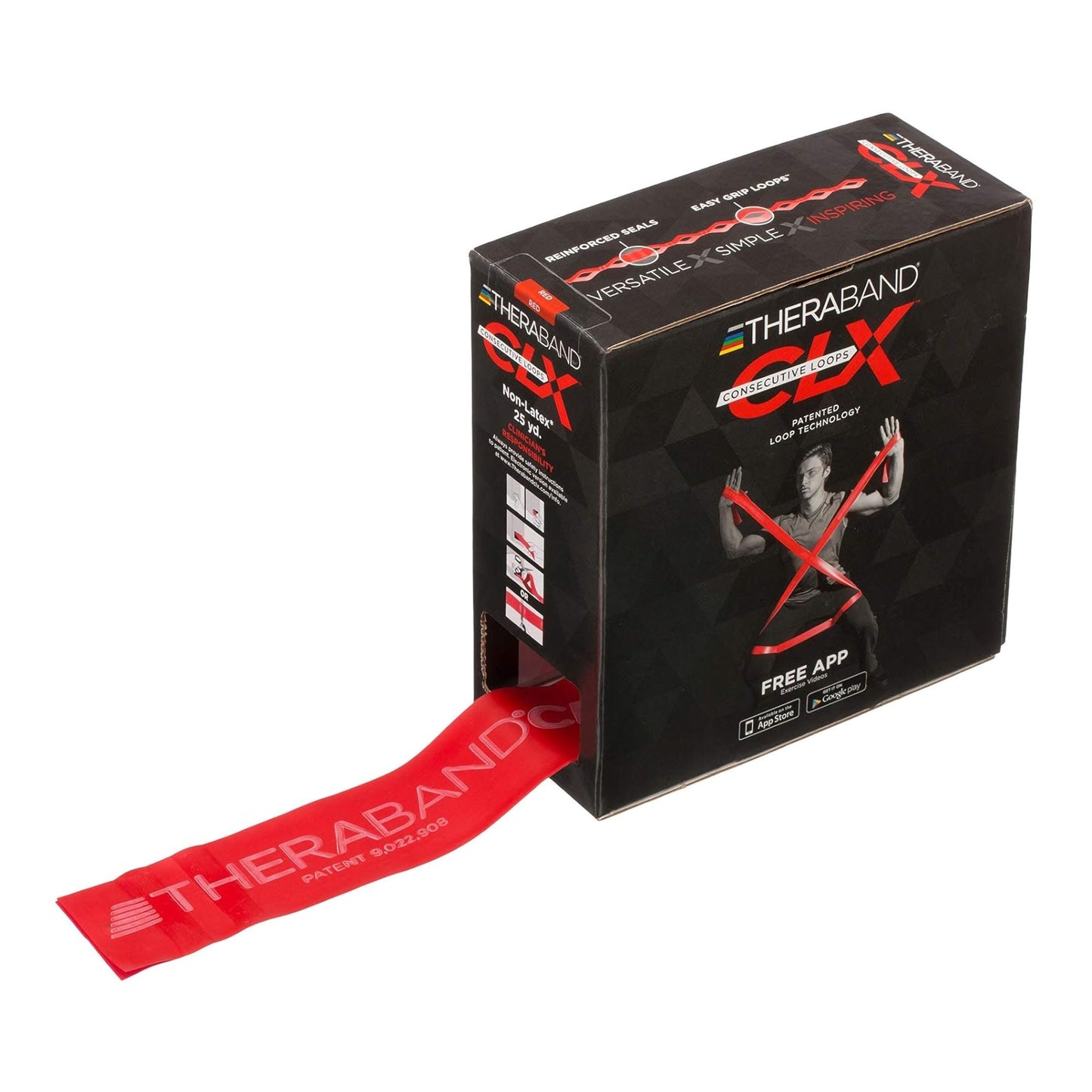 LOOP, THERABAND CLX 5' RED