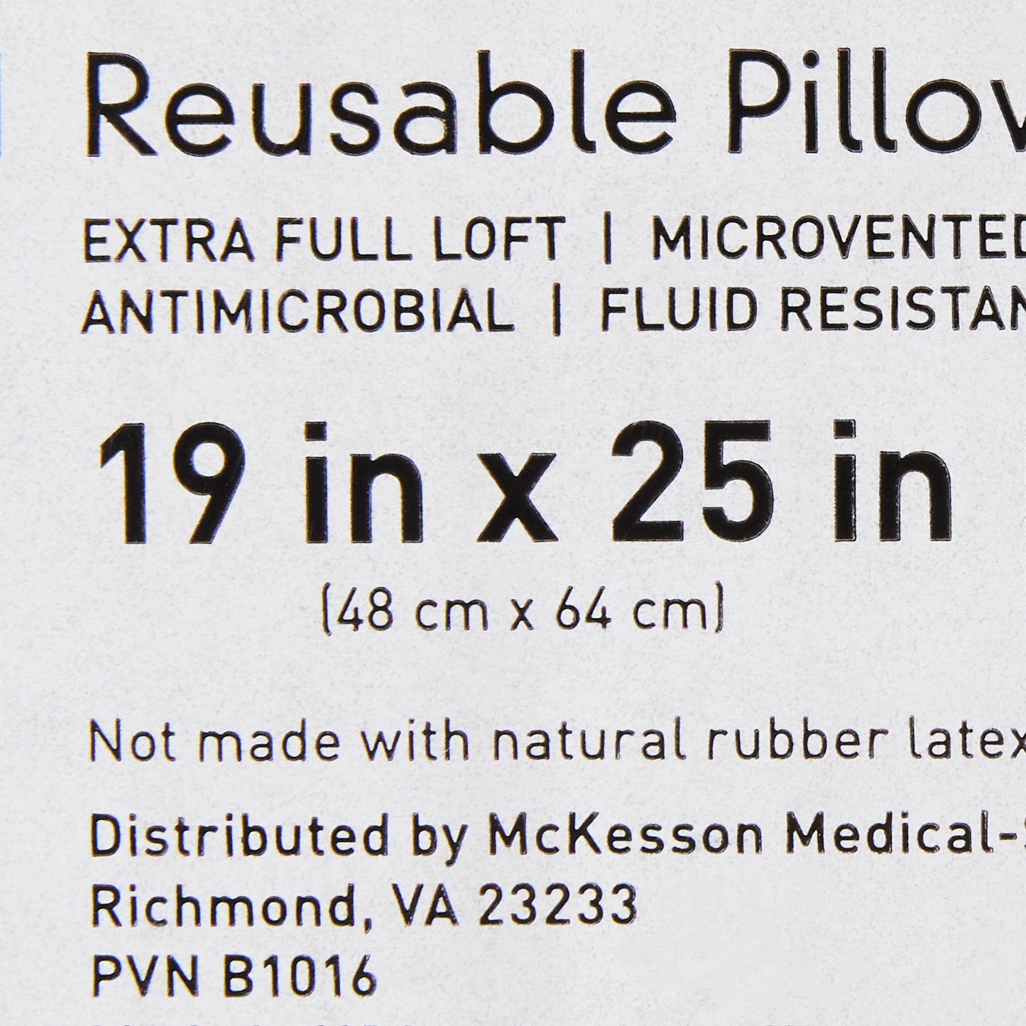 PILLOW, RUSBL MICROVENT XFULL WHT 19X25" (12/CS)