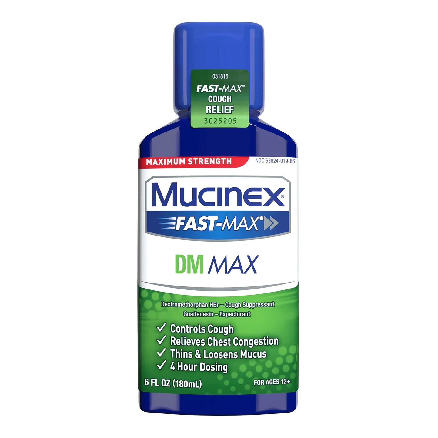 MUCINEX DM, LIQ FAST-MAX 100-5MG/5ML CHERRY 6OZ
