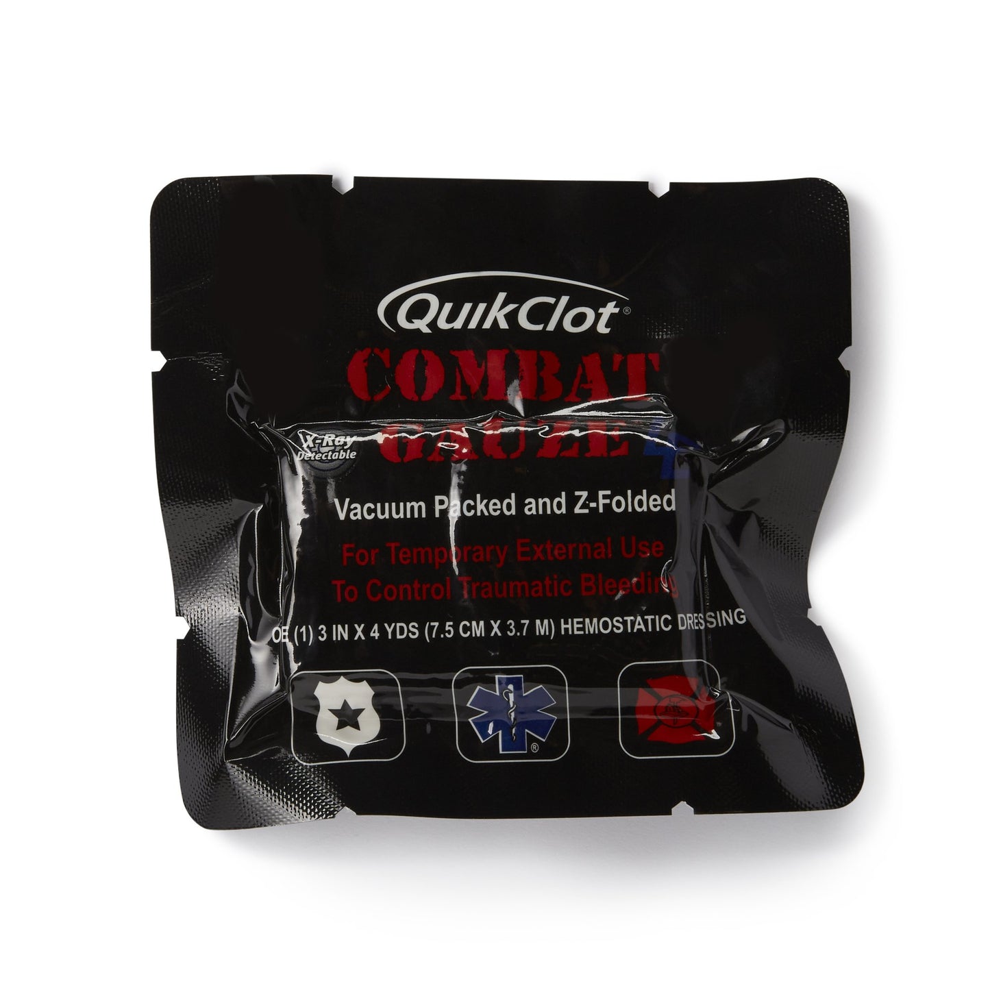 GAUZE, COMBAT LE Z-FOLD STR WHT 3"X4YDS