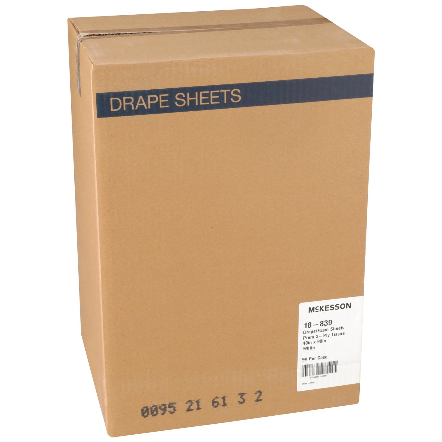 SHEET, DRAPE 3PLY WHT 40X90 (50/CS)