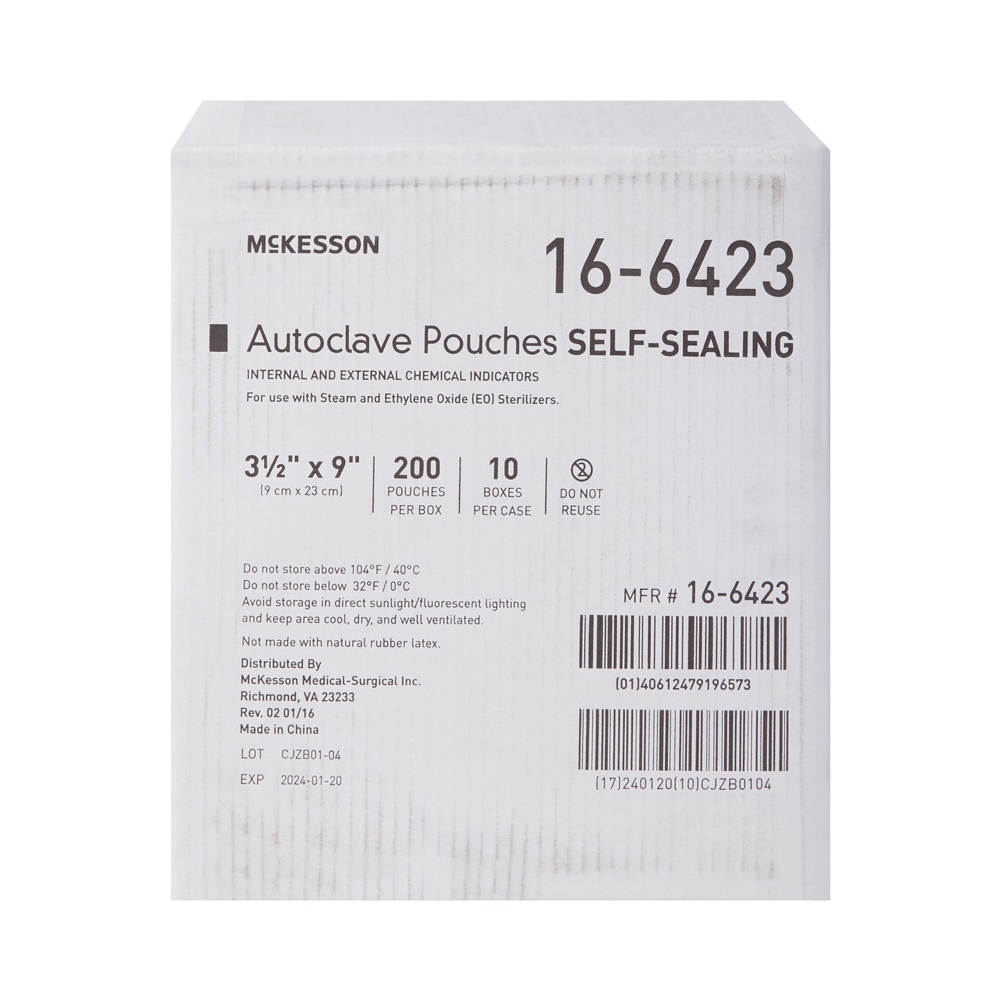 POUCH, SELF SEAL ECON 3.5X9 (200/BX 10BX/CS)