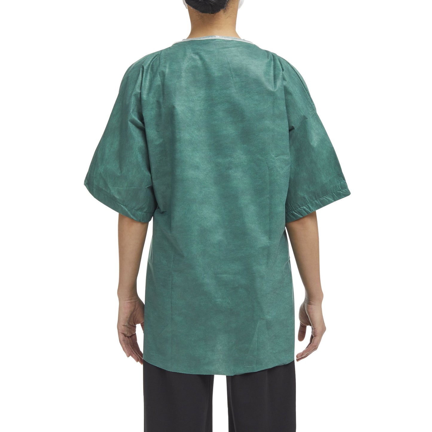 SHIRT SCRUB GRN MED 30/CS NONWOVEN 38-40"