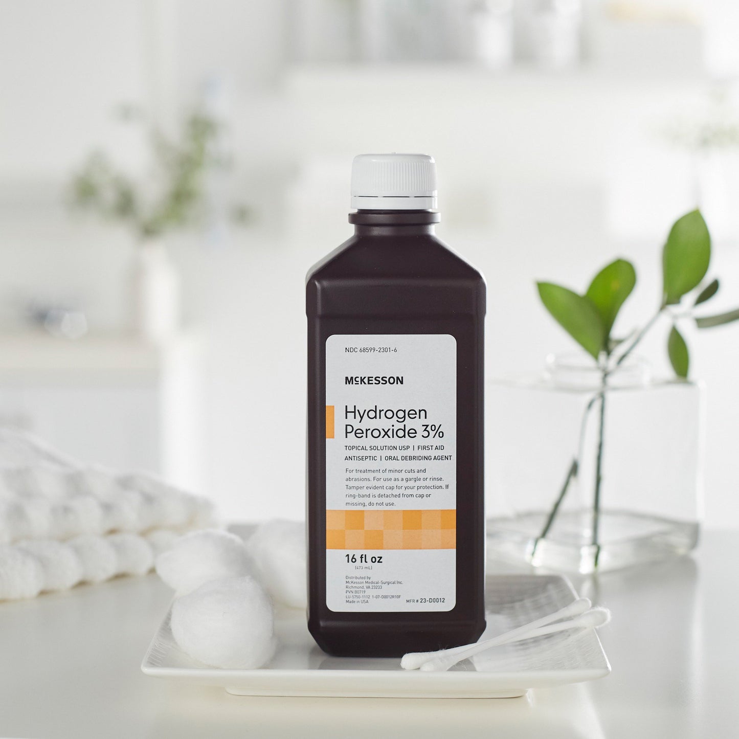 HYDROGEN PEROXIDE, 3% 16OZ (12/CS)