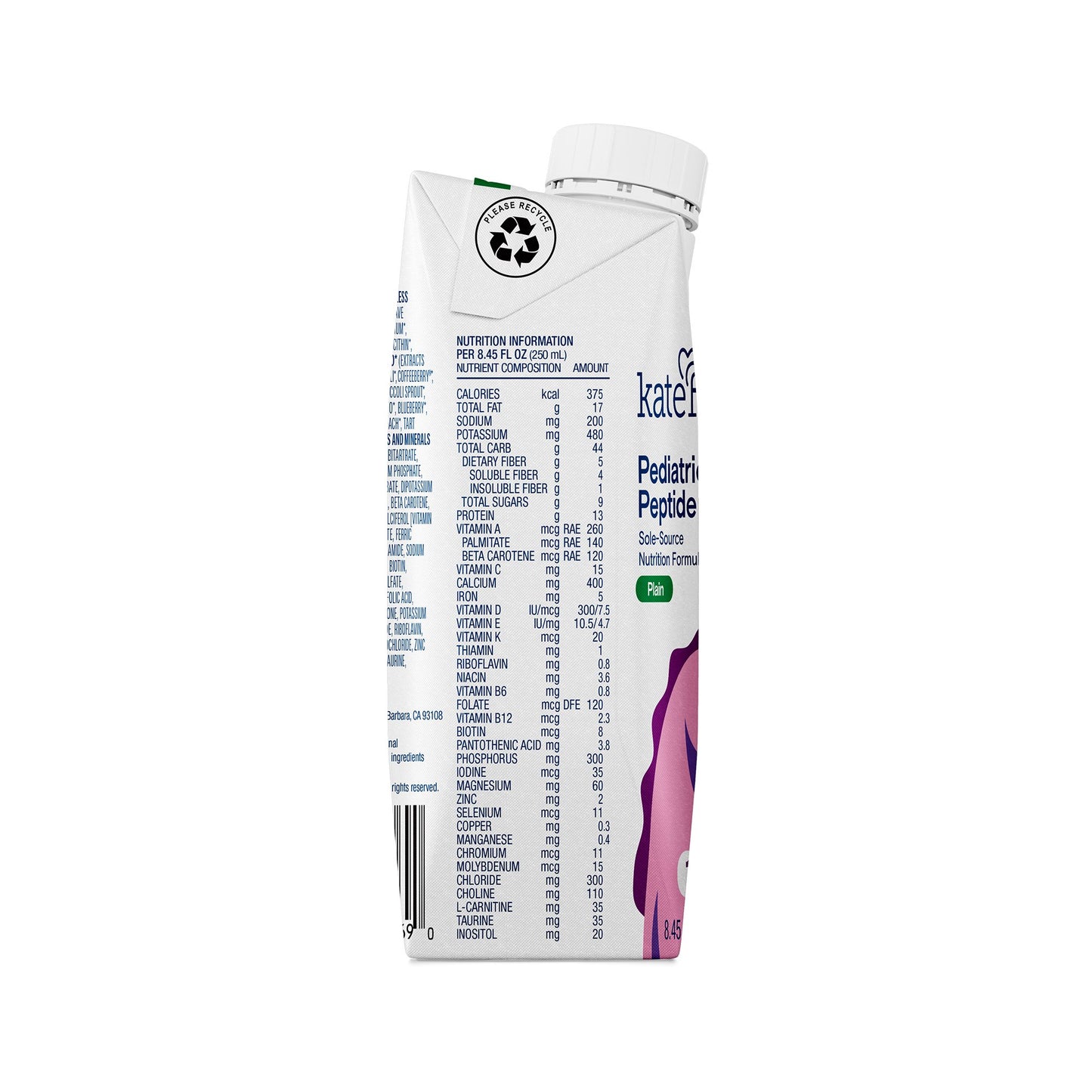 SUPPLEMENT, PEDIATRIC PEPTIDE 1.5 PLAIN 8.45 FL OZ (12/CS)