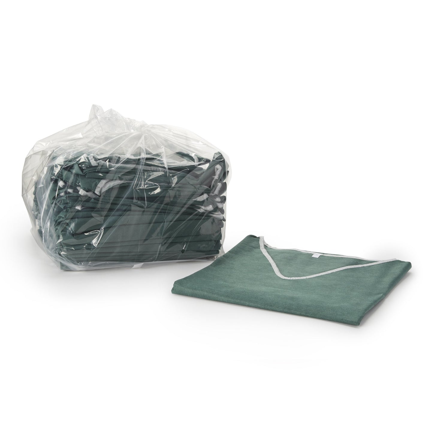 SHIRT SCRUB GRN LG 30/CS NONWOVEN 42-44"