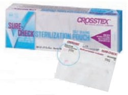 POUCH, STERILIZATION SURECHEC 5.25X6.5 (200/BX 10B CROSTX