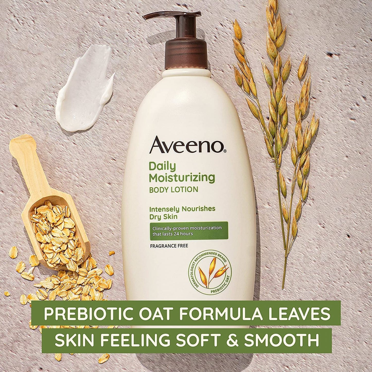 AVEENO, LOT DAILY MOISTURIZINGFRAGRANCE FREE 18OZ