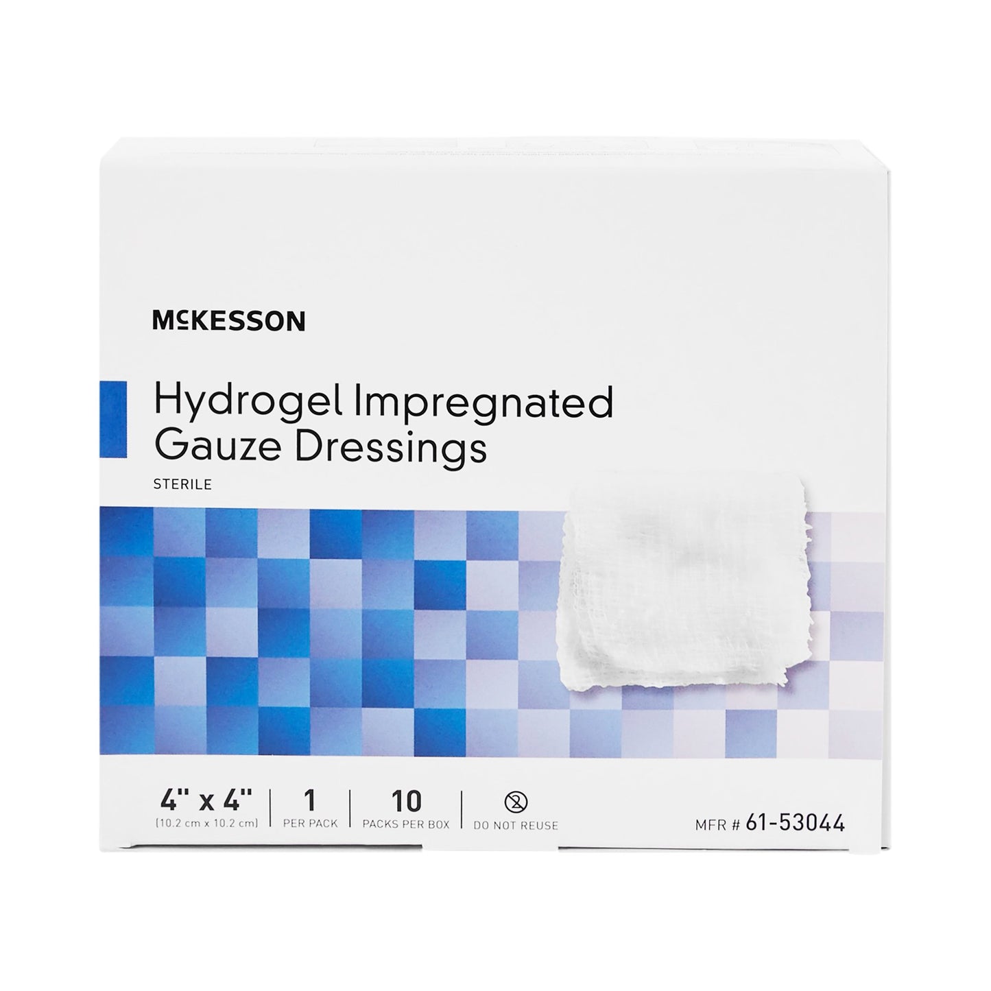 DRESSING, HYDROGEL IMPREG GAUZE 4"X4" (10/BX 4BX/CS)