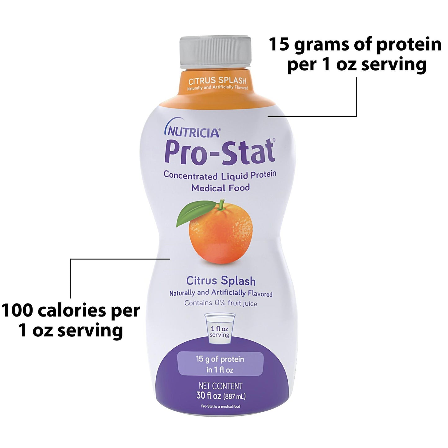 SUPPLEMENT, PROTEIN PRO-STAT SF 30OZ CTRS SPLSH (6/CS)