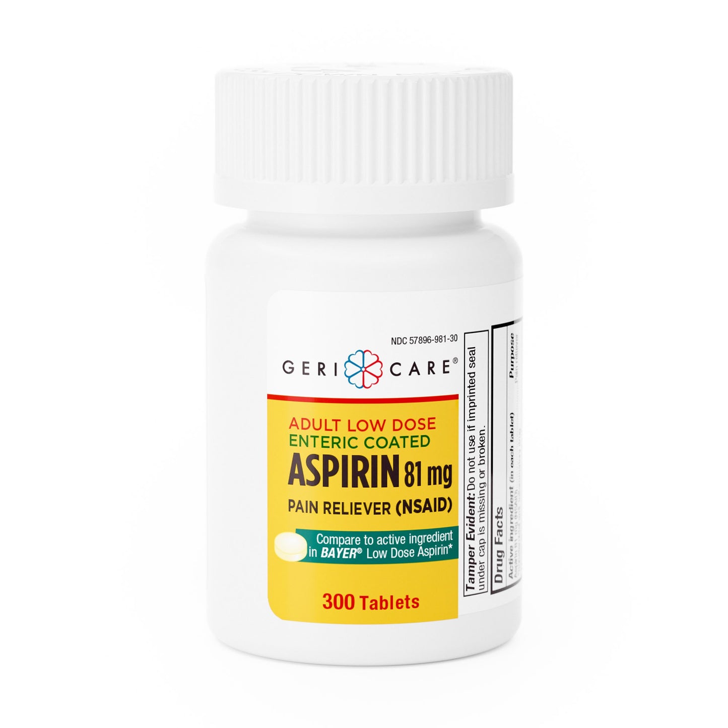 ASPIRIN, TAB ENTERIC LOW DOSE 81MG (300/BT 12BT/CS