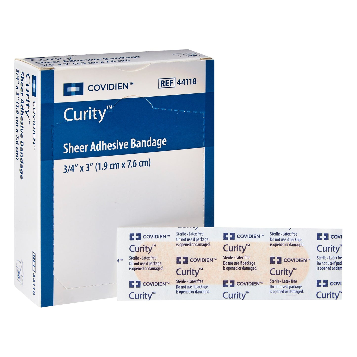 BANDAGE, SHEER 3/4X3 (50/BX 72BX/CS) KENDAL