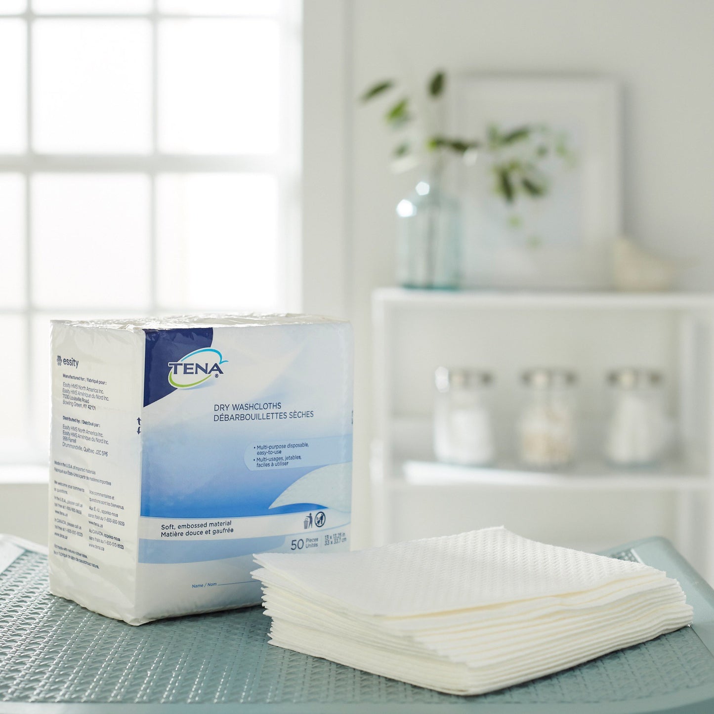 WIPE, DRY TENA 13X13-1/4 (50/BG 16BG/CS) SCAPER