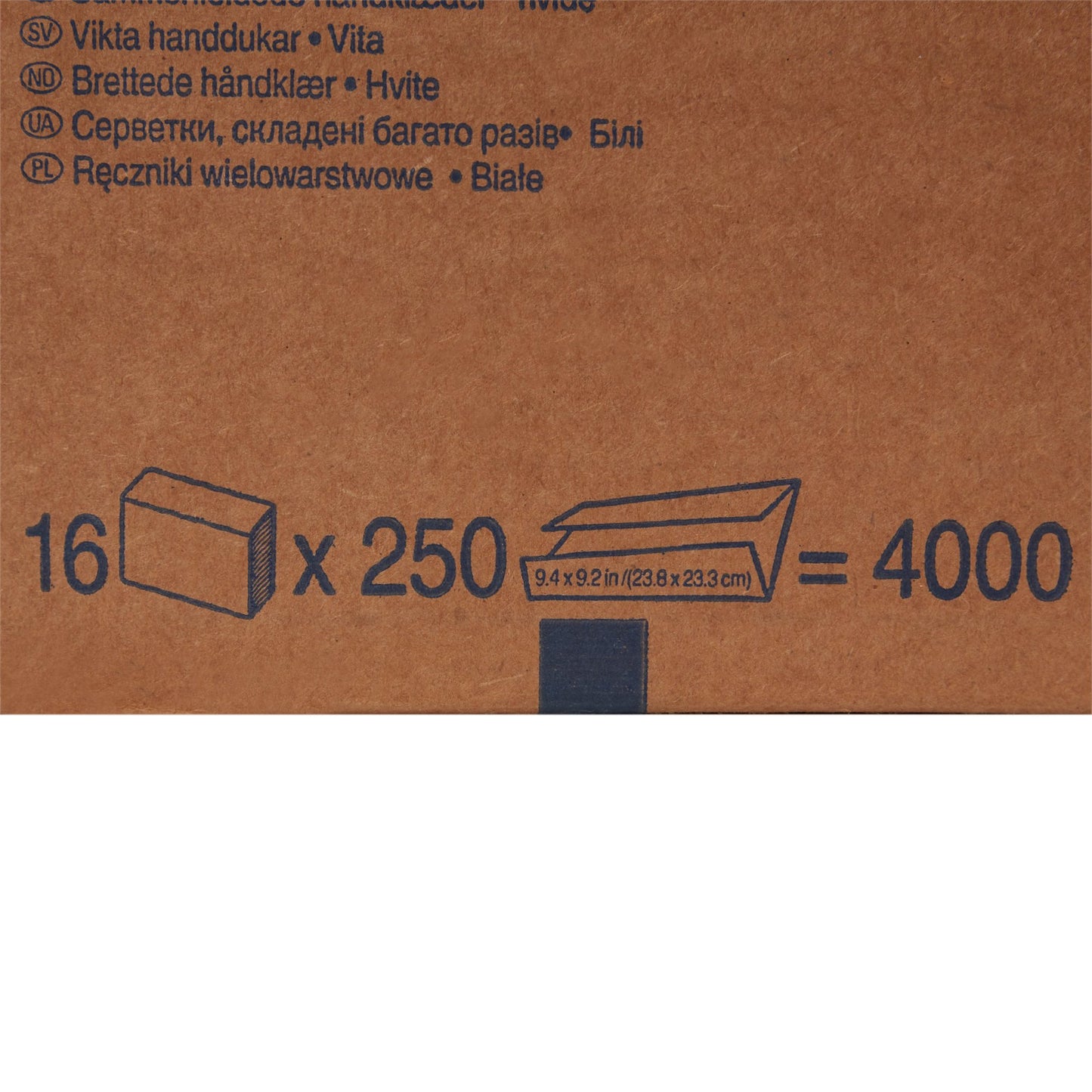 TOWEL, PAPER TRADITION MULTI-FOLD 1PLY (250/PK 16P KIMCON