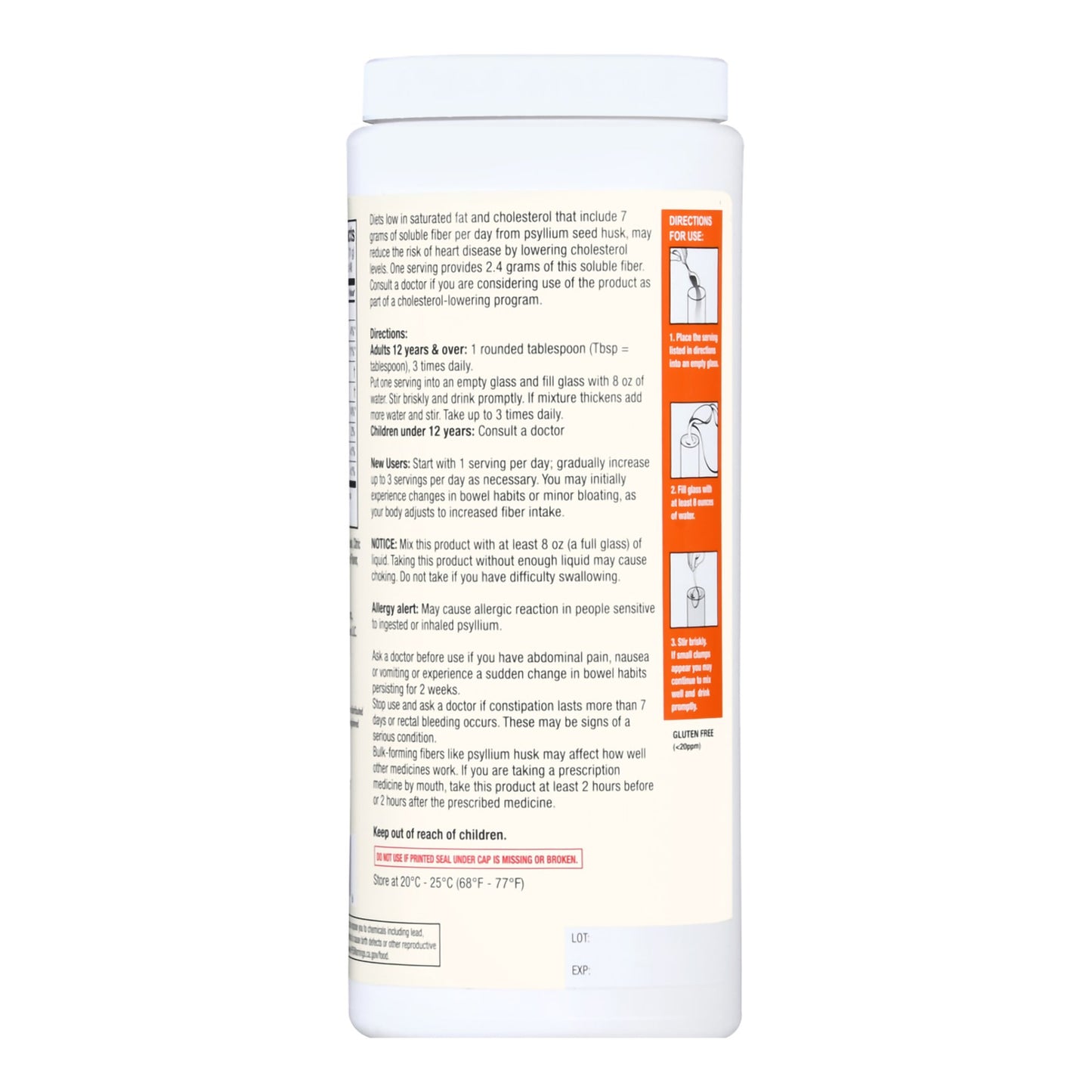 FIBER, PDR FT ORIG TXT ORG 48DOSE/19OZ