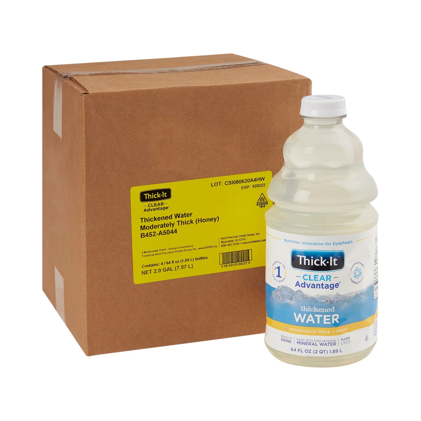 AQUACARE, FOOD THICKENER H20 HONEY 64OZ (4/CS)