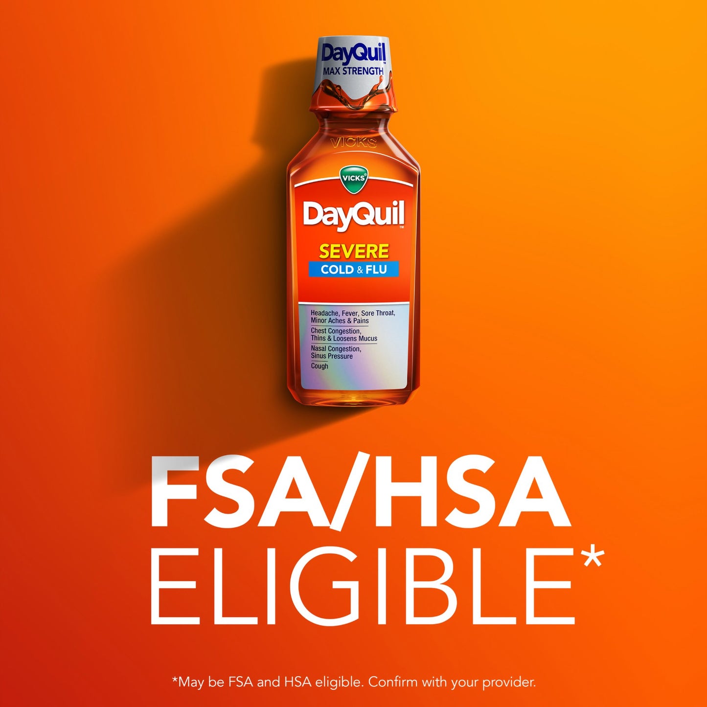 DAYQUIL, LIQ VICKS SEVERE COLD& FLU 8OZ