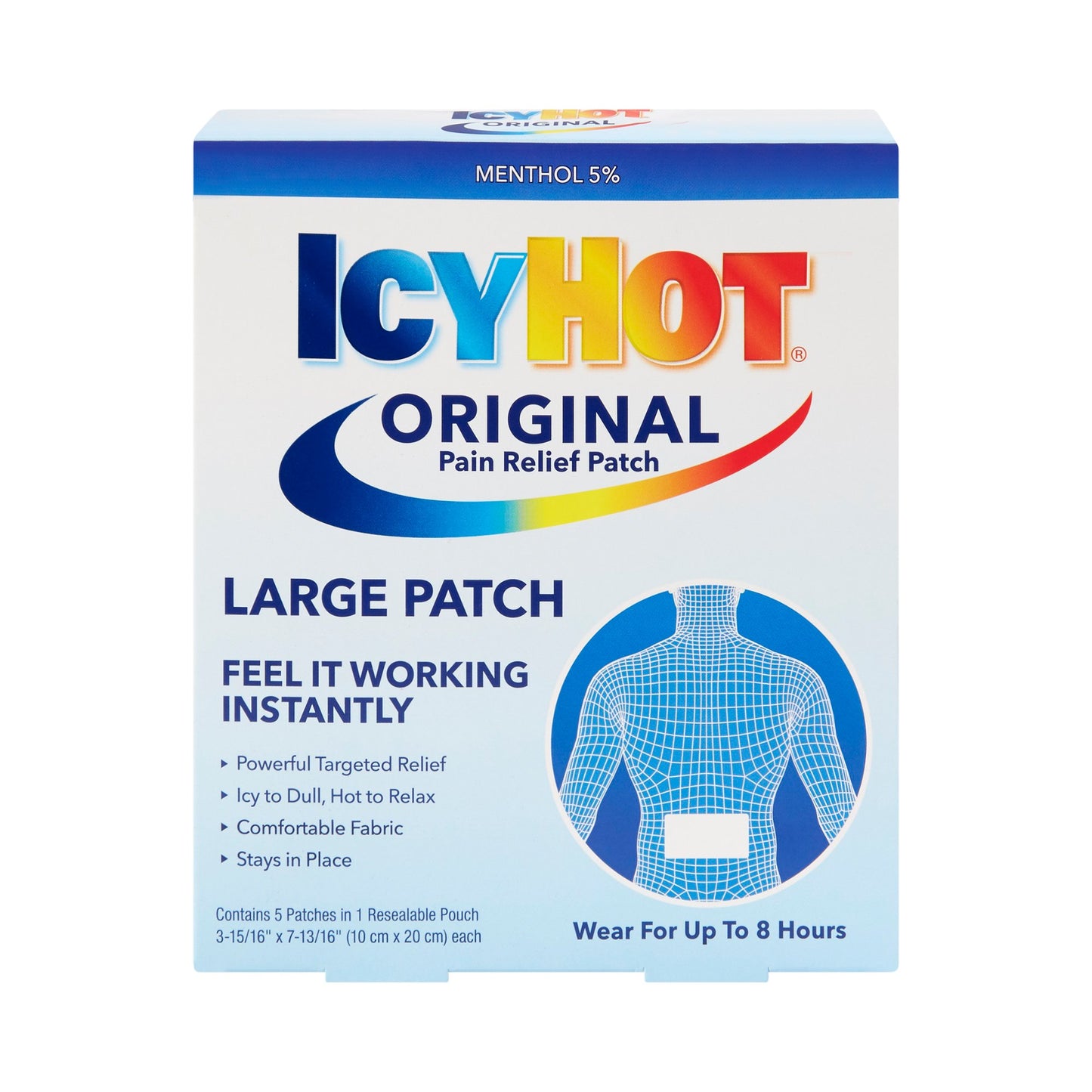 ICY HOT, BACK PATCH (5/PK)