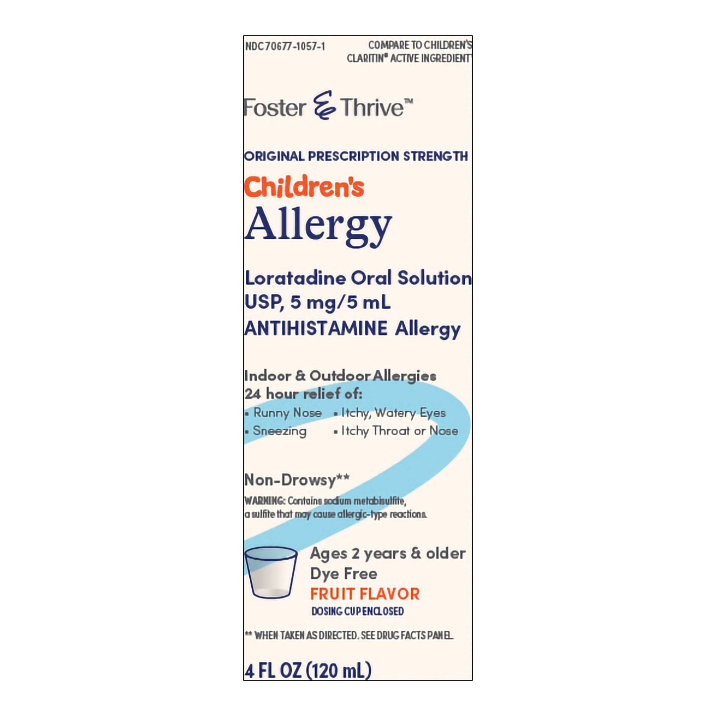 LORATADINE, SYRP FT SM CHILDRENSALLERGY FRUIT FLAVOR 4OZ