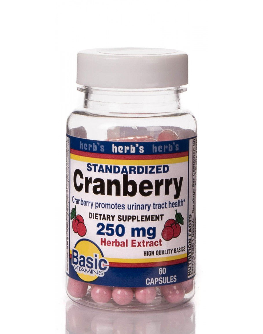 CRANBERRY EXTRACT, CAP 250MG (60/BT)