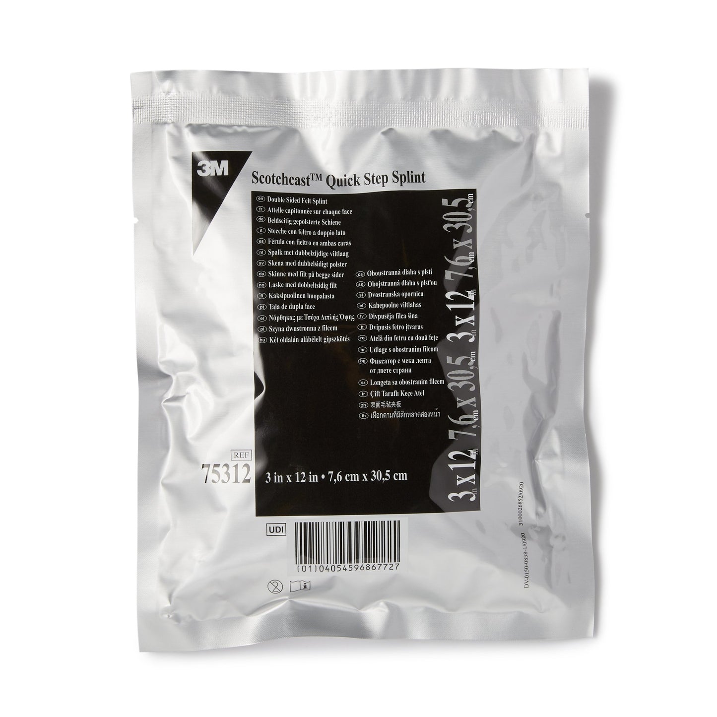 SPLINT, FIBERGLASS PADDED QUICKSTEP 3"X12" (10/CT)
