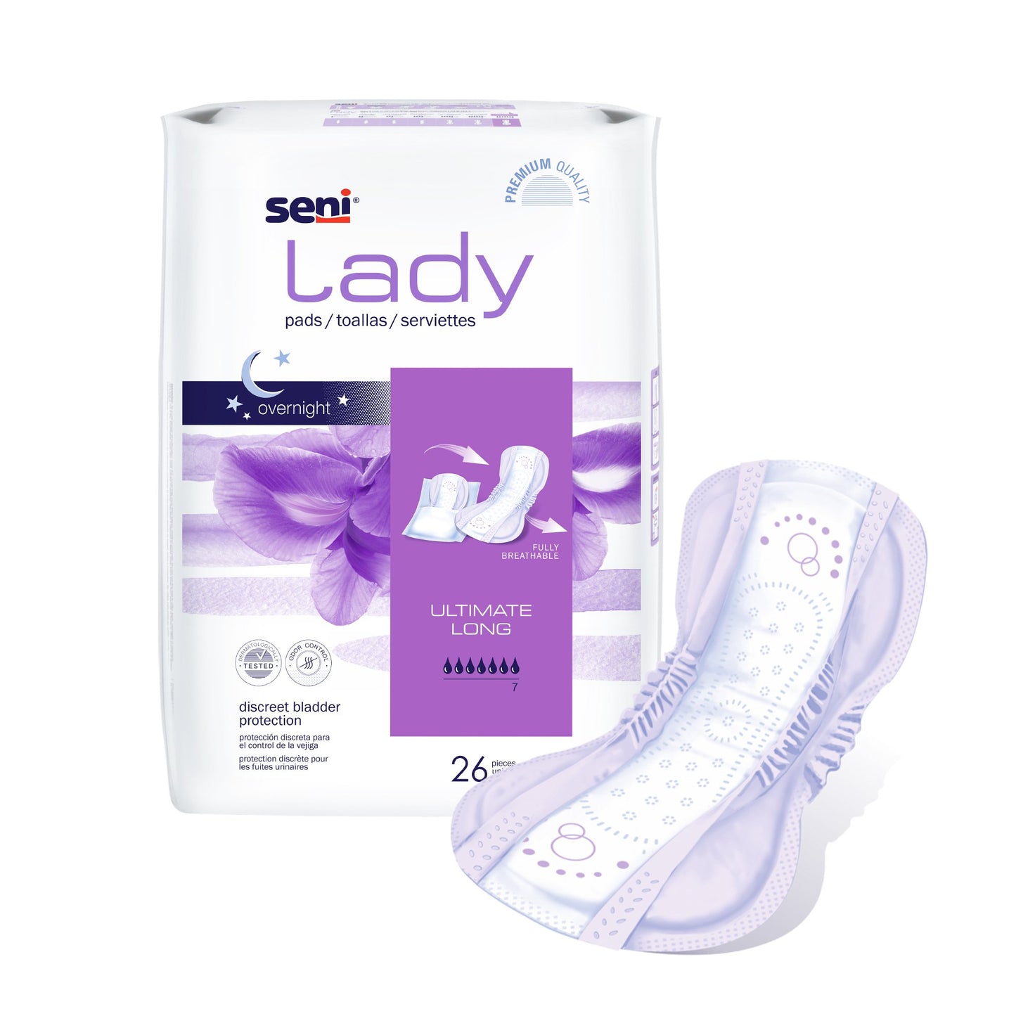 PAD, SENI LADY ULTIMATE LONG OVERNIGHT (26/PK 8PK/CS)