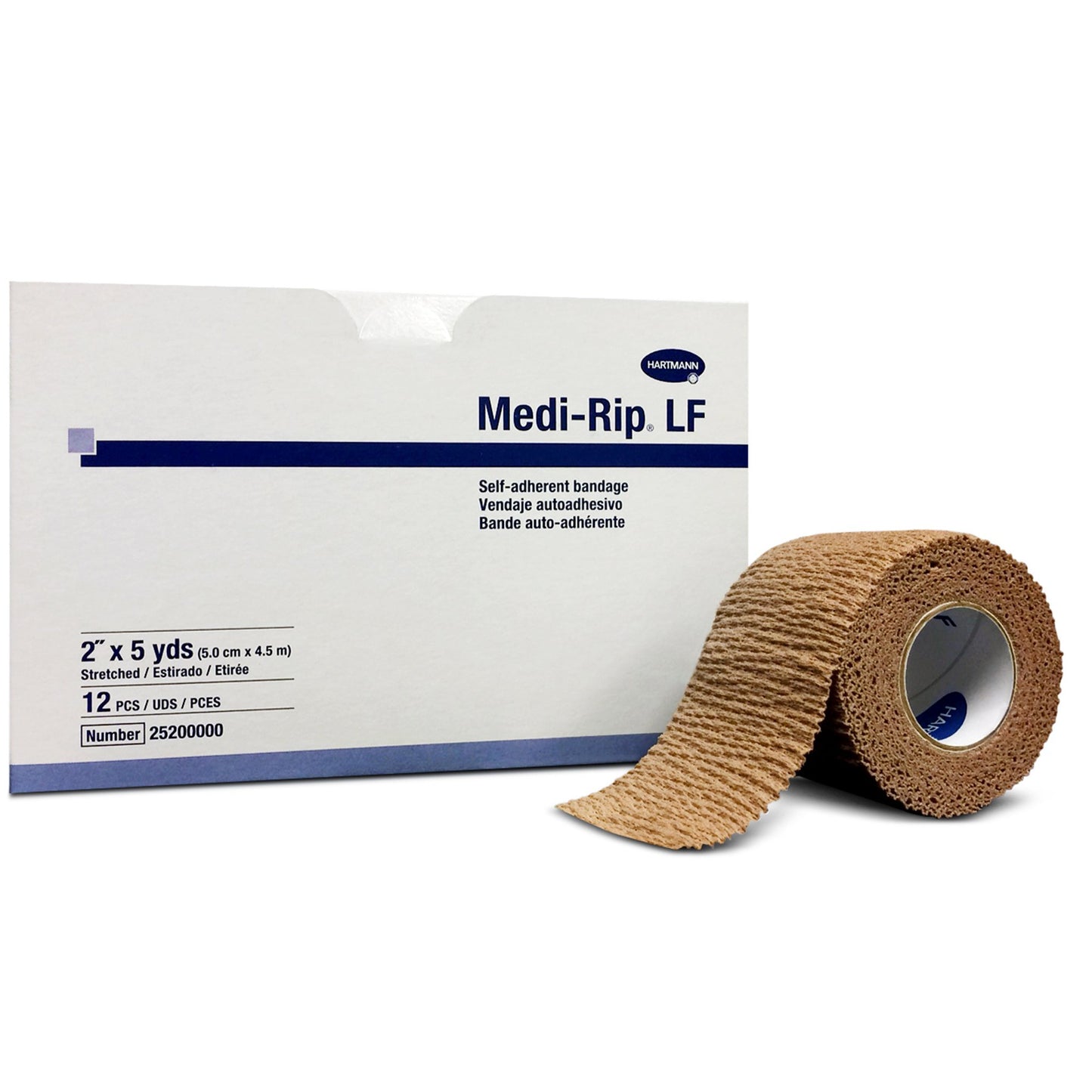 BANDAGE, MEDIRIP SA TAN 2"X5YD(12RL/BX 8BX/CS)0520