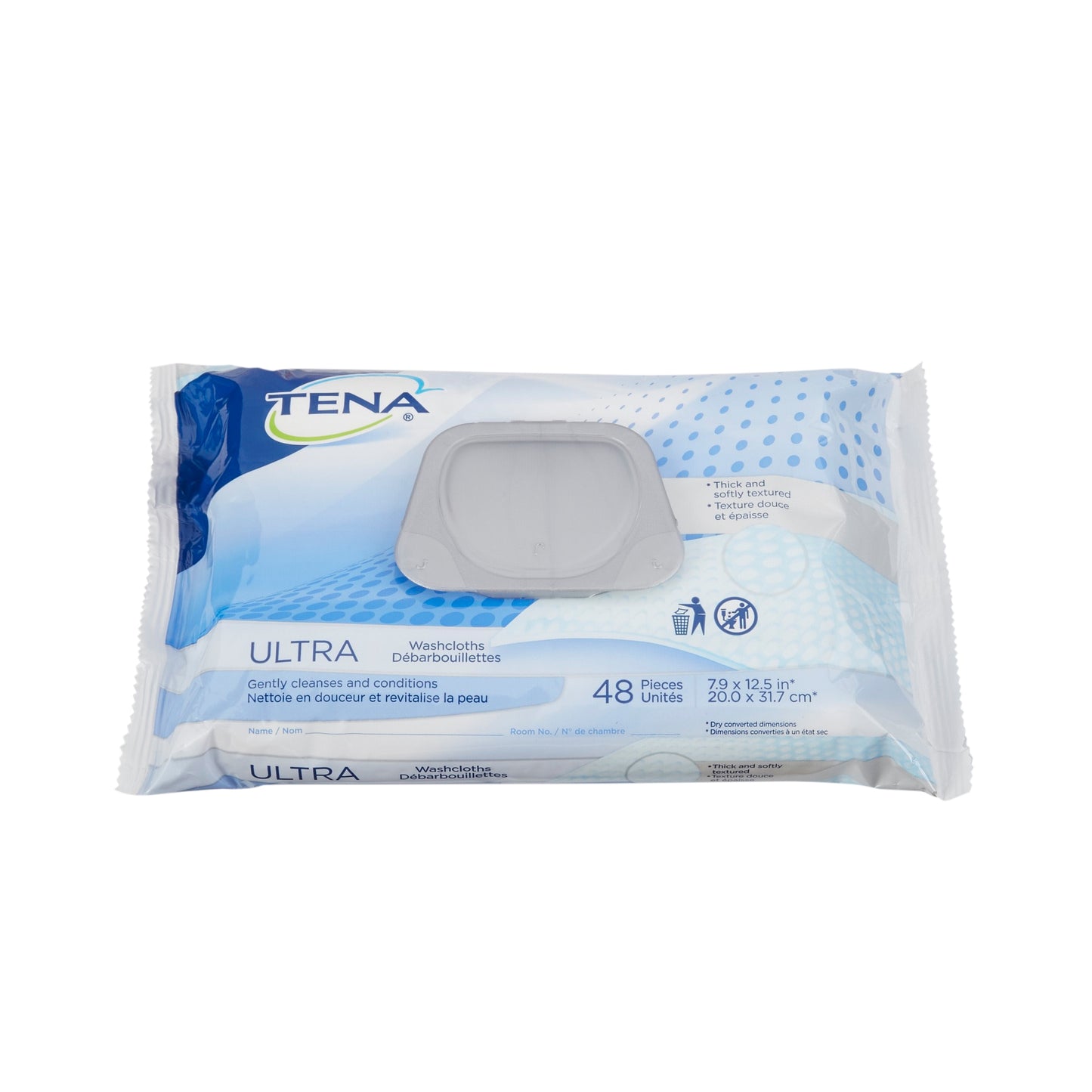 WASHCLOTH, WET ULTRA TENA DISP(48/PK 12PK/CS) SCAPER