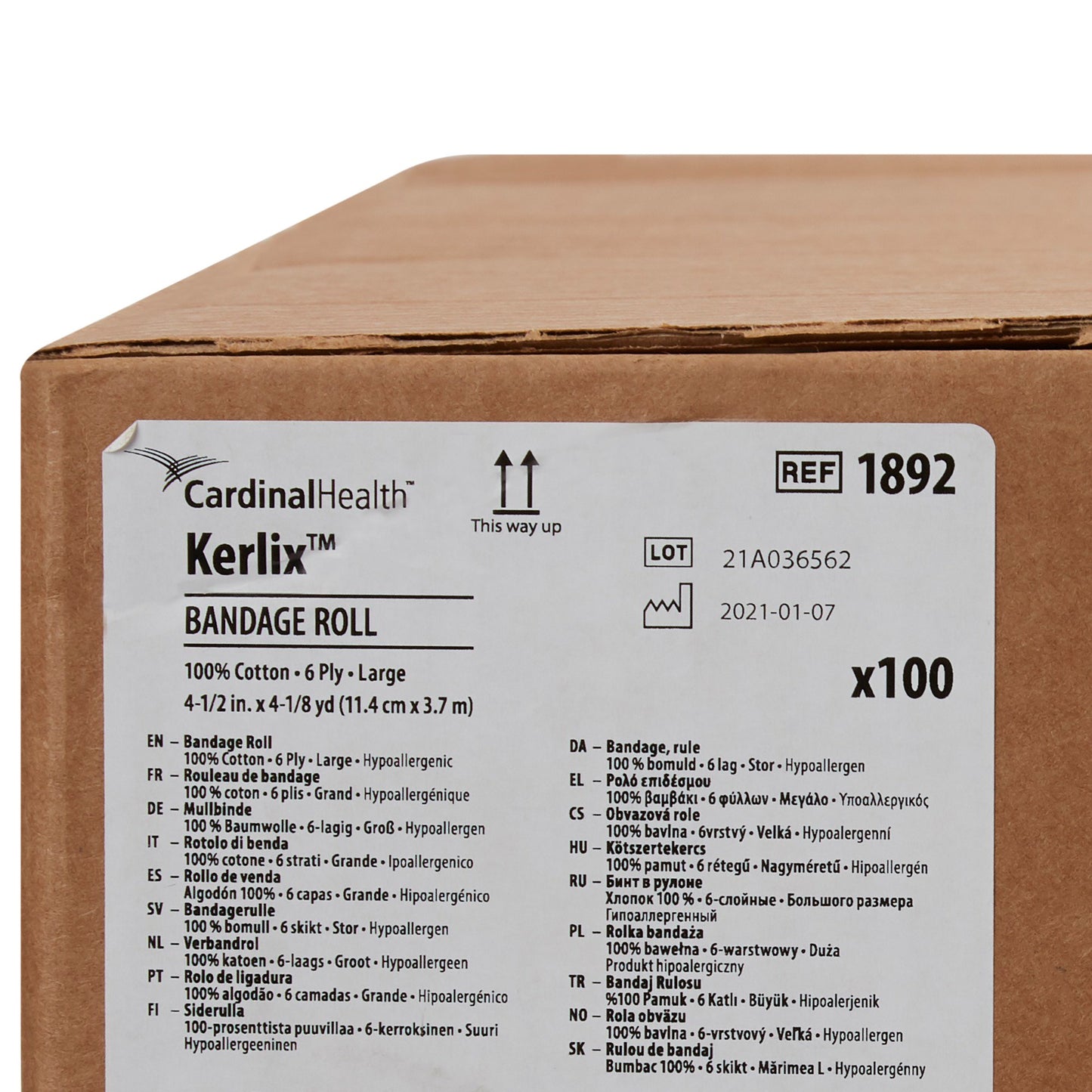 BANDAGE, KERLIX RL 4 1/2" N/S (100/CS) KENDAL