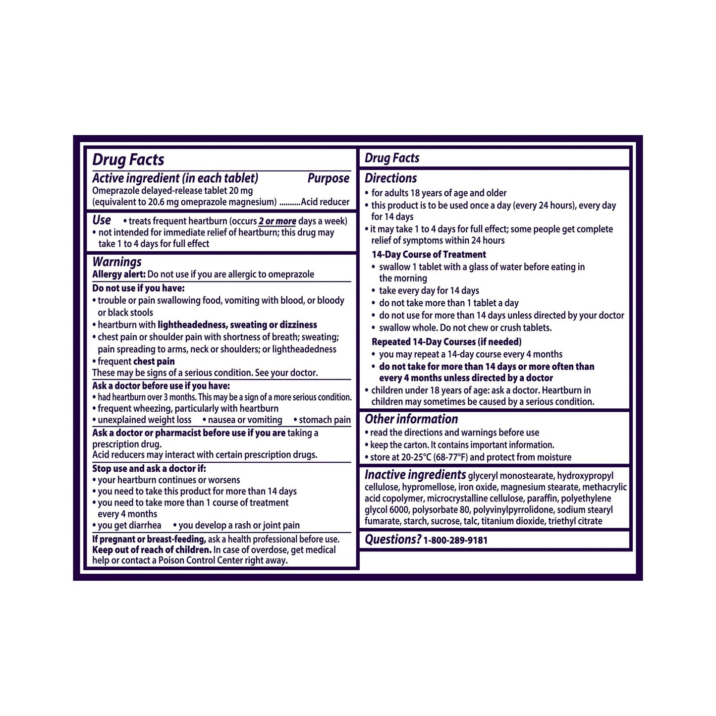 PRILOSEC, TAB 20MG (28/PK)