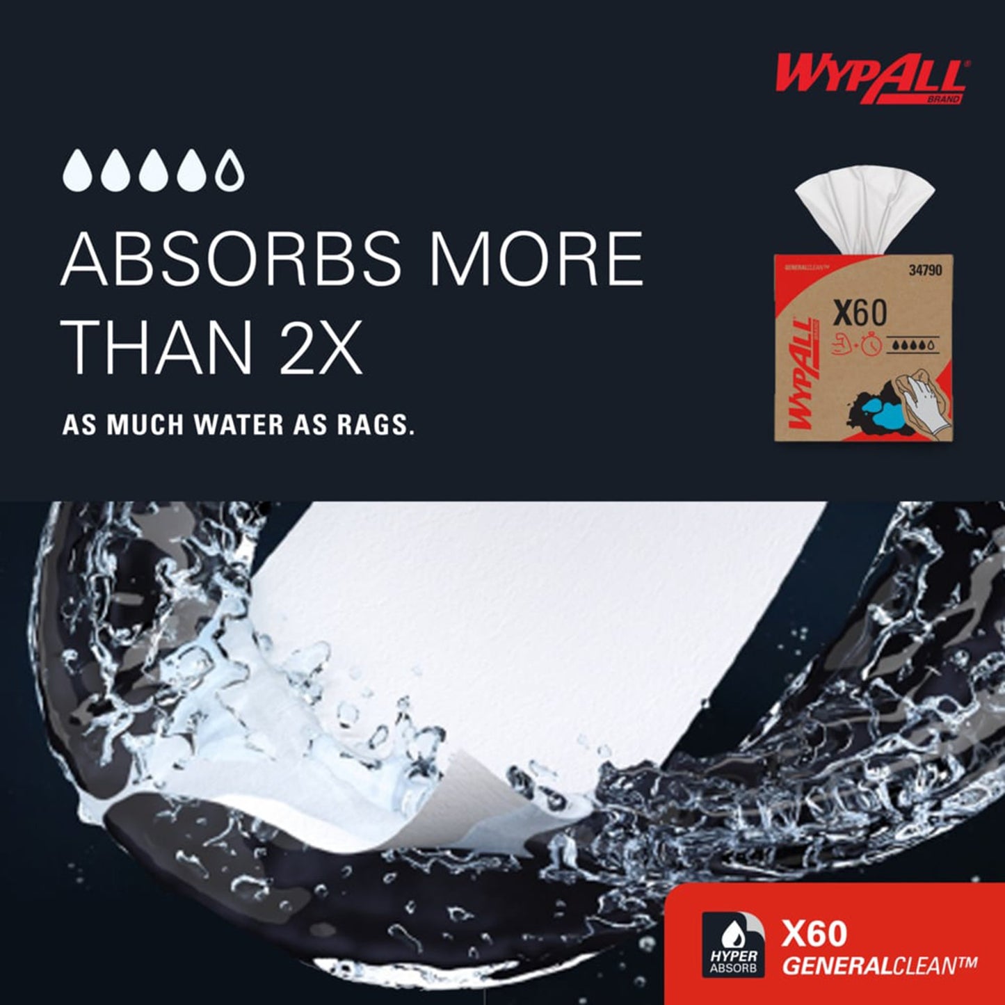 WIPERS, TERI MULTI-TASK X60 9.1"X16.8" (118/BX 10BX/CS)