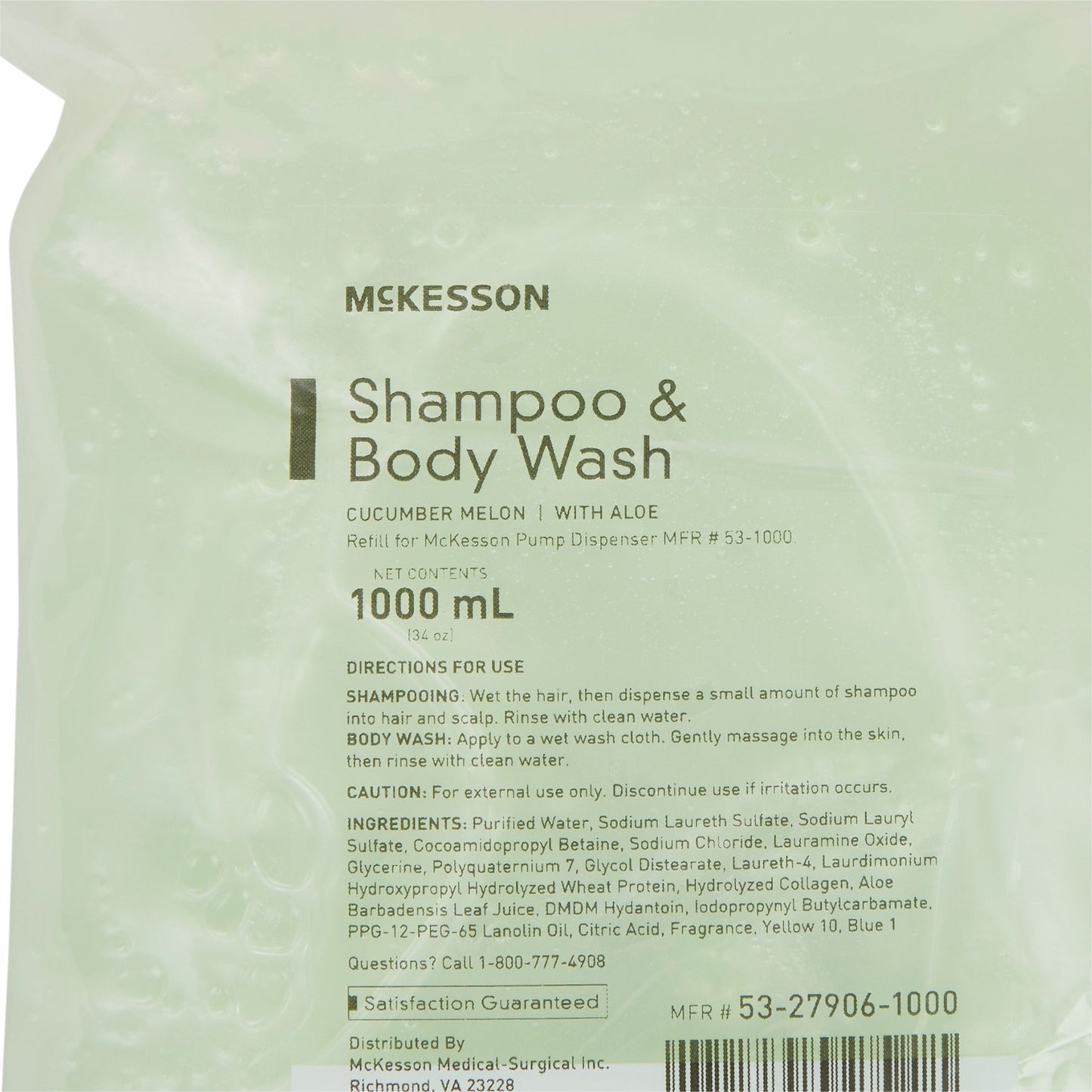 SHAMPOO, HAIR/BODY COND CUCUM DISC 1000ML (10/CS)