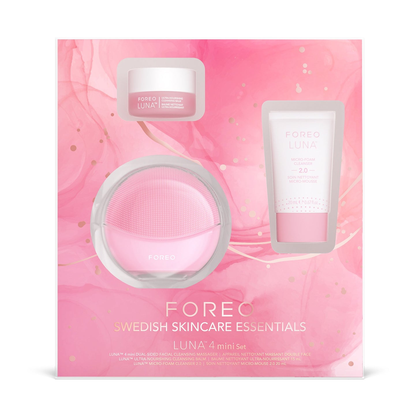 MASSAGER/CLEANER, FULL FACE LIFT LUNA 4 MINI SET