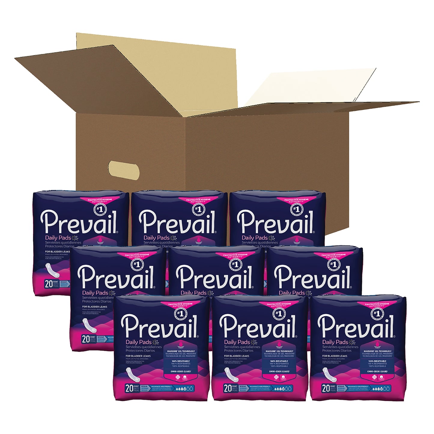 PAD, BLADDER CNTRL MODERATE (20/BG 9BG/CS)