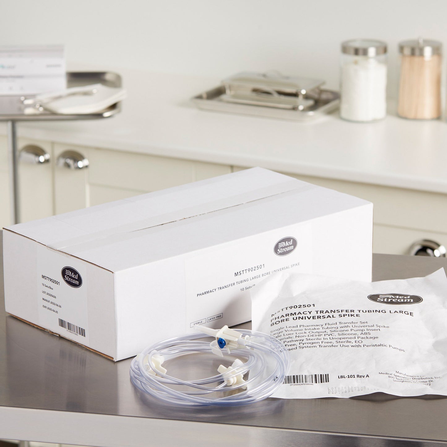 TUBING, TRANSFER UNIVERSAL SPIKE F/PHARMACY PUMP (10/BX)