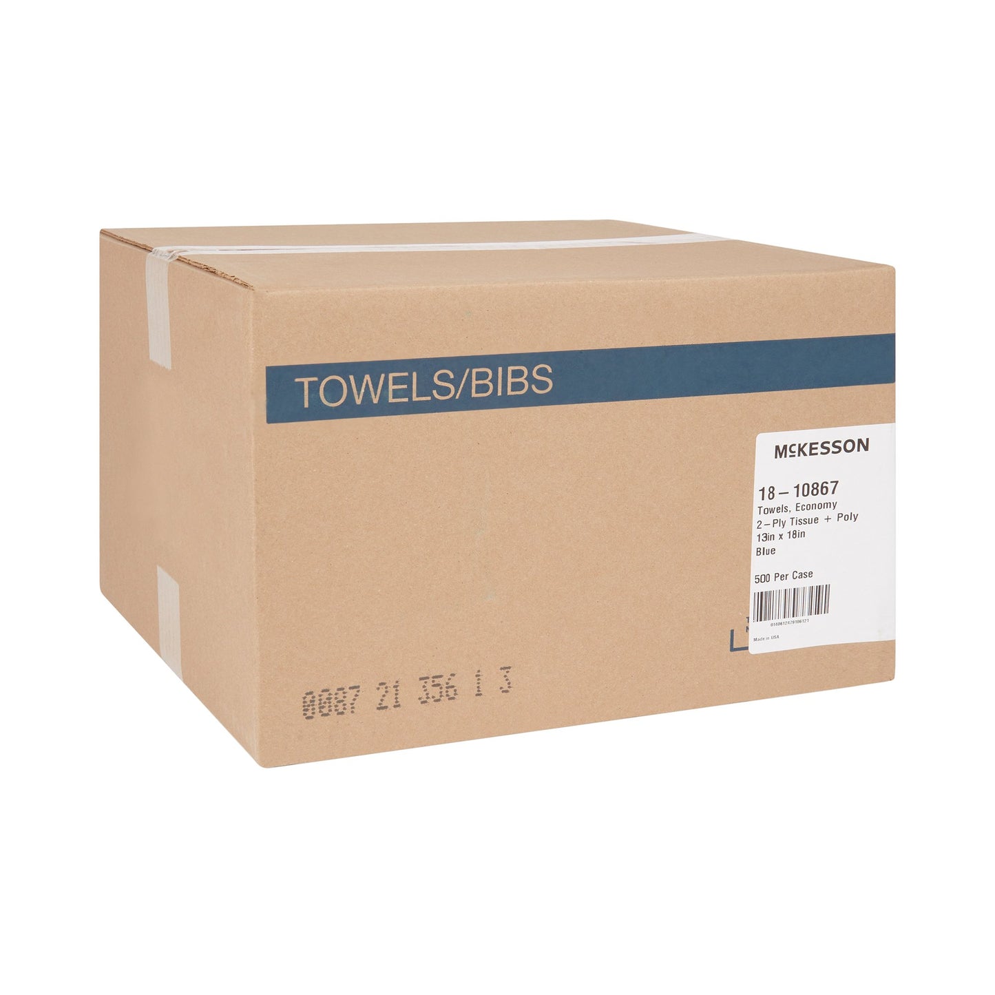 TOWEL, PRO 2PLY ECON BLU 13X18(500/CS)