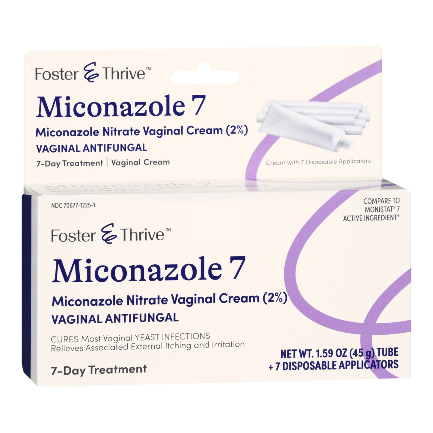 MICONAZOLE 7, CRM FT W/DISP APPL1.59OZ