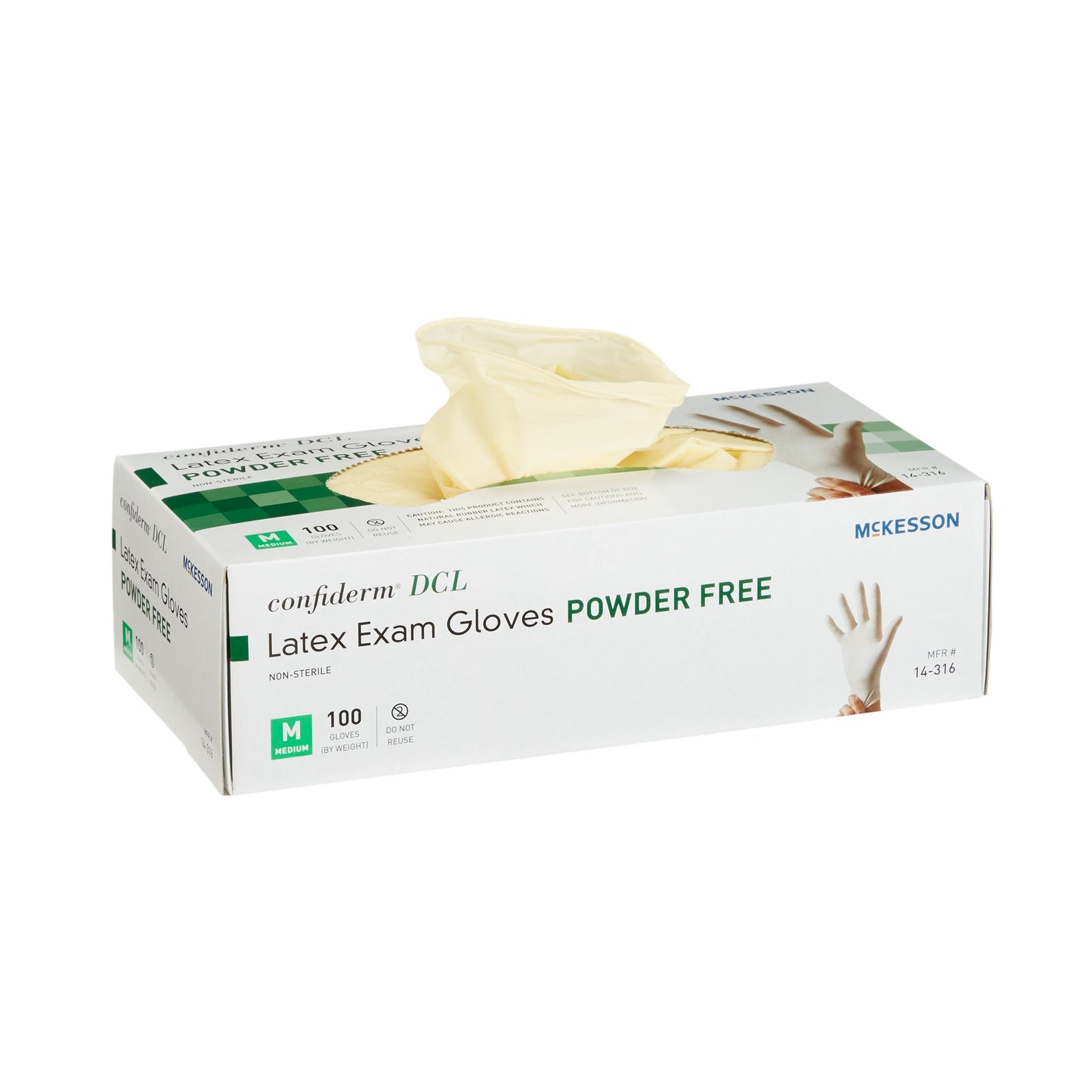GLOVE, EXAM LTX MED N/S (100/BX 10BX/CS)