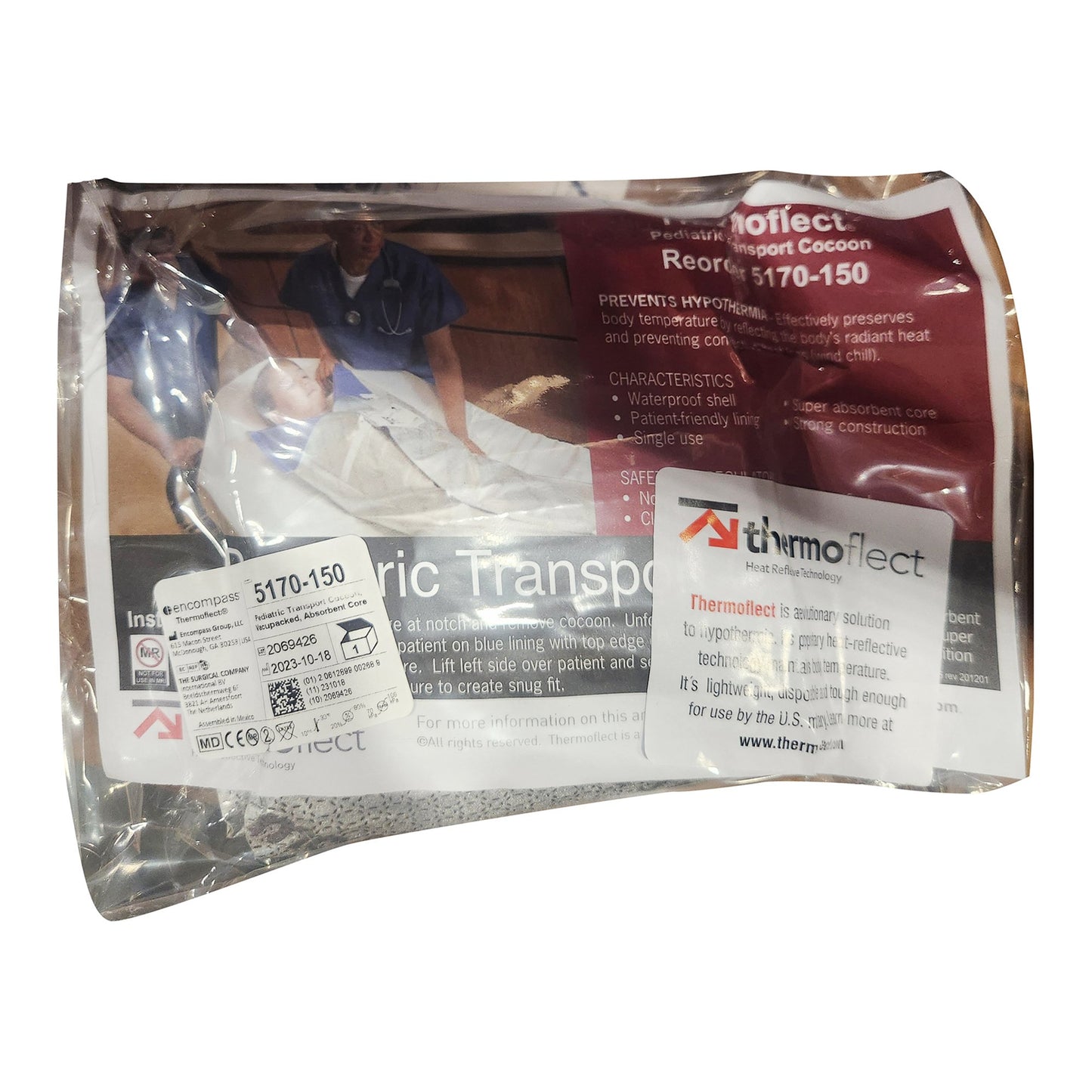 BLANKET, HYPOTHERMIA PED COCOON SLVR (10/CS)