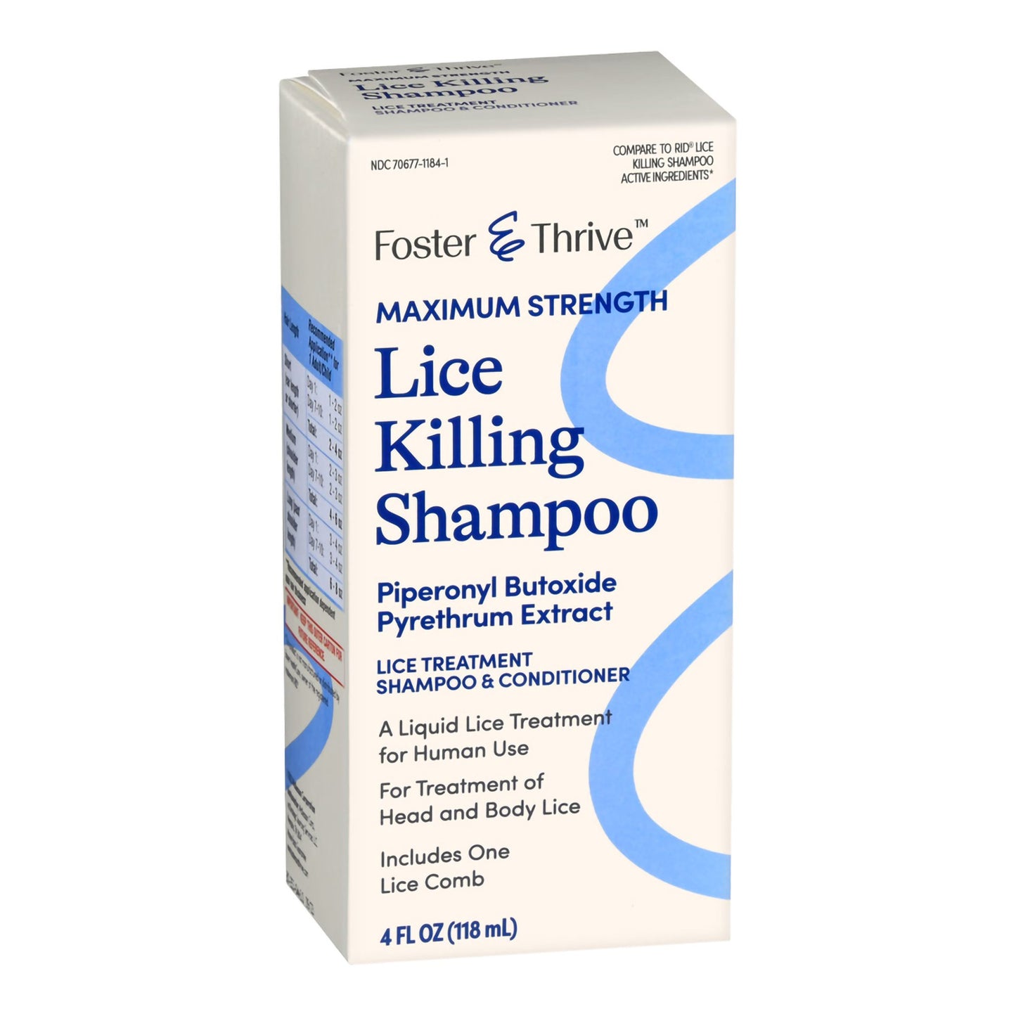 LICE TRTMT, SHAMPOO FT 4-0.33%4OZ