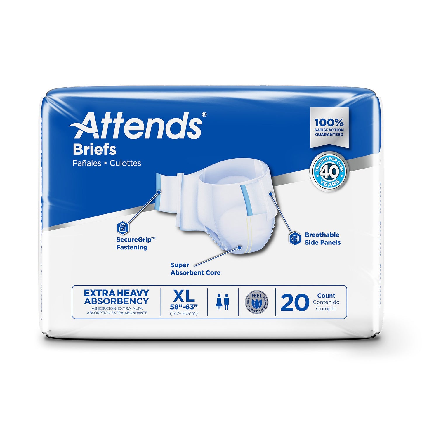 BRIEF, ATTENDS CARE ADVANCED XLG (20/BG 3BG/CS)