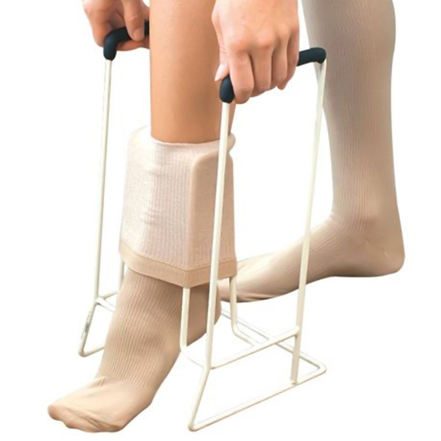 DONNING DEVICE, STOCKING