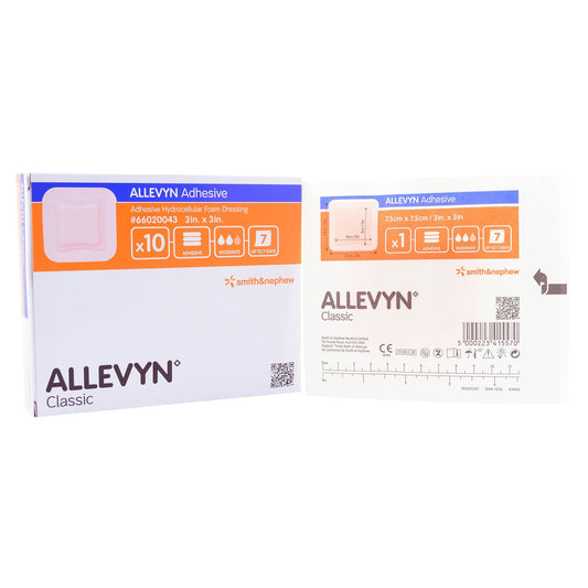 DRESSING, WOUND ALLEVYN FOAM ADH 3"X3" (10/BX)