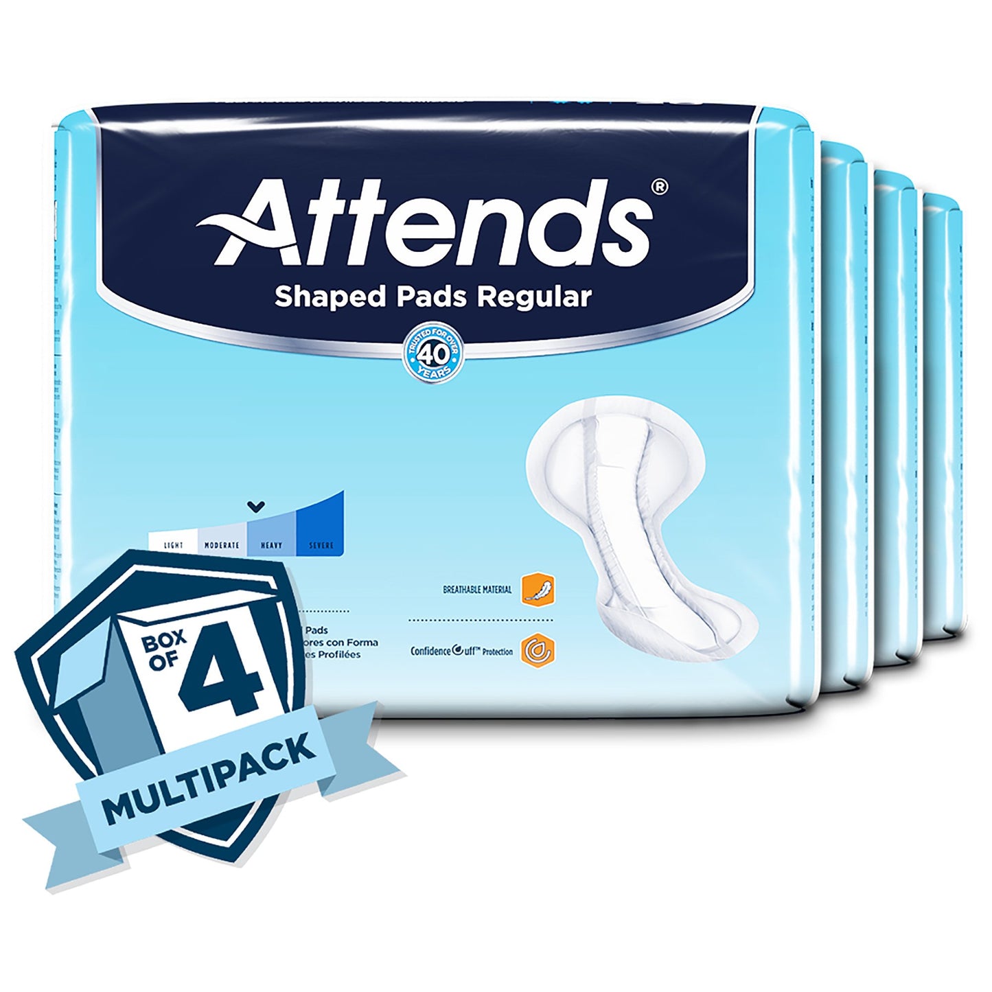 PAD, ATTENDS REGULAR SHAPED (20/PK 4PK/CS)
