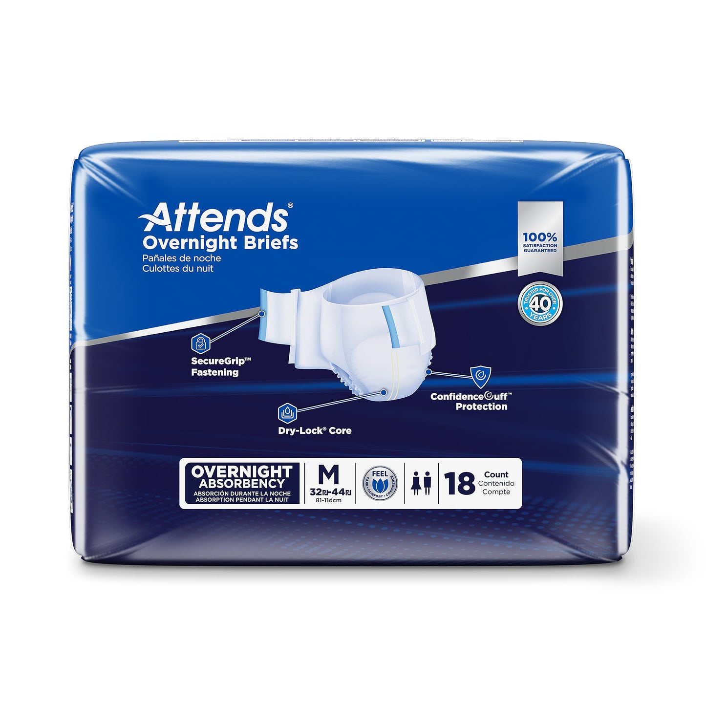 BRIEF, EXTENDED WEAR MED (18/BG 4BG/CS)