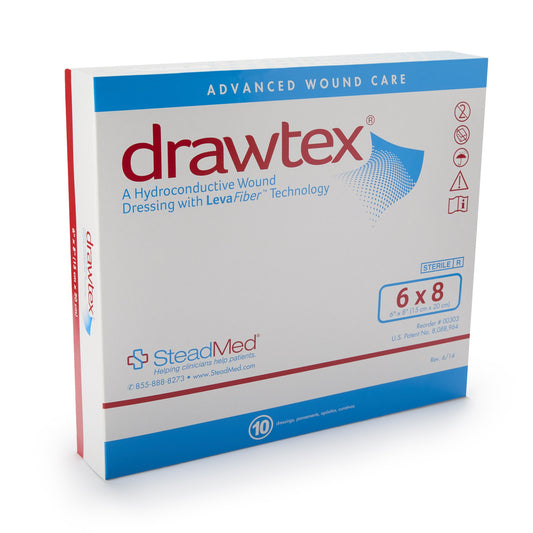 DRESSING, WND W/LEVA FIBER 6X8(10/BX) SWISAM