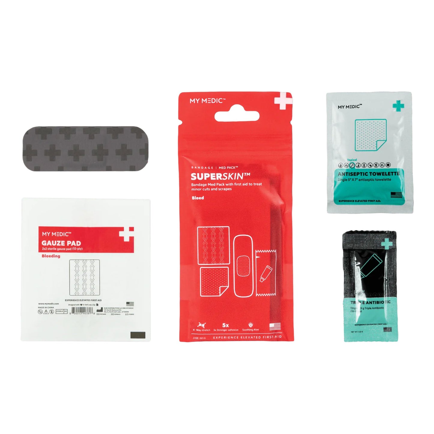 FIRST AID PACK, SUPERSKIN MED BANDAGE 10PK