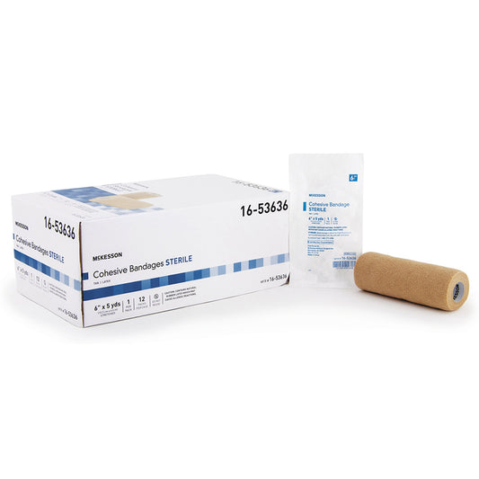 BANDAGE, COHESIVE STR TAN 6" (12/CS)